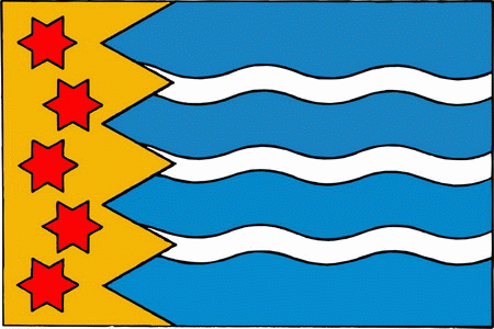 De vlag van de nieuwe gemeente Oldambt.