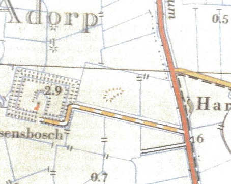 Afb. 8.8. Topografische kaart Groningen no. 7D. Verkend 1960, geheel herzien 1968, uitgave 1970.