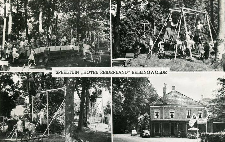 Ansichtkaart van de speeltuin 'Hotel Reiderland' Bellingwolde.
