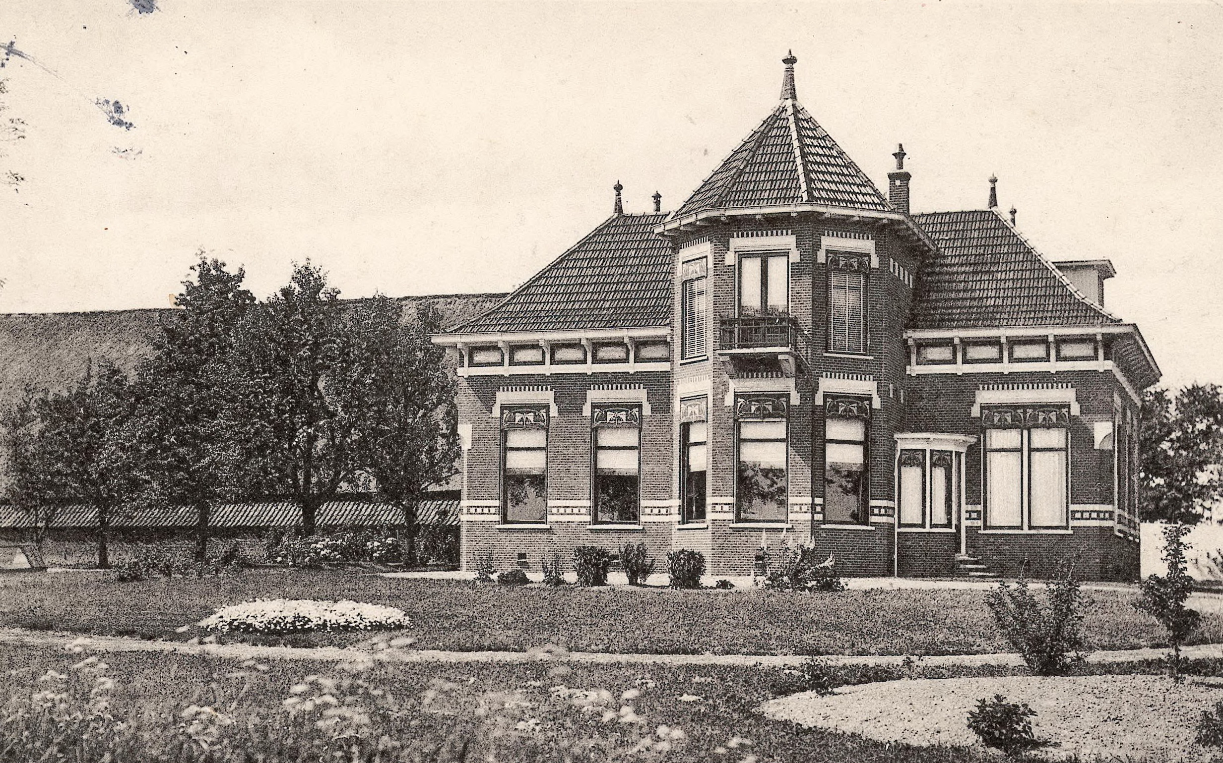 Huize 'Westerhorn, voormalig bezit van de heer Lindenberg te Hornhuizen.