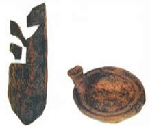 Gevonden voorwerpen bij de opgraving van Houwingeham.