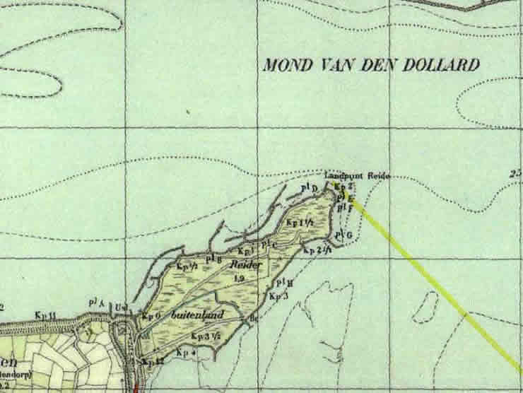Punt van Reide van topografische kaart uit 1933.
