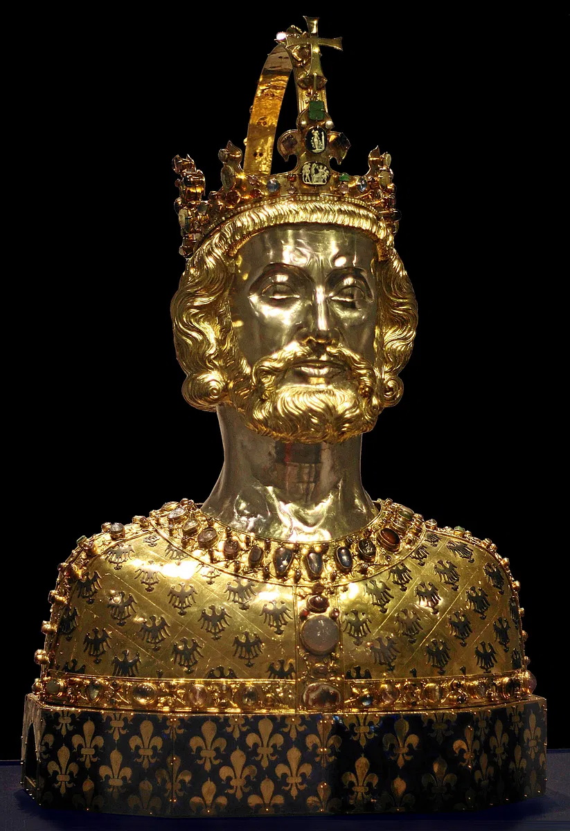 Borstbeeld van Karel de Grote. Beckstet (CC BY-NC-SA).