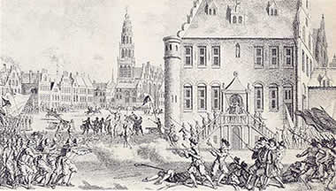 Het 'Verraad van Rennenberg' op 3 maart 1580 te Groningen.