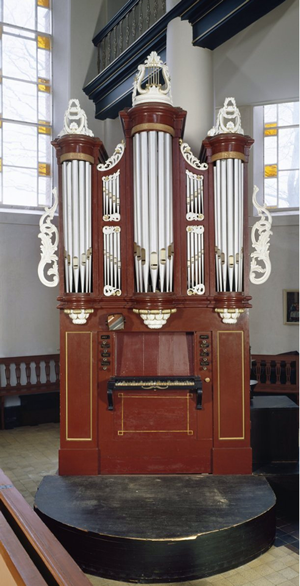 Het orgel uit de kerk  van Weiwerd.