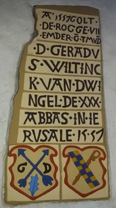 In de kerk van Visvliet, niet ver van Gerkesklooster, bevindt zich een opschrift uit 1557. 