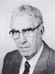 Ds. G. Haaksma (1914-2008) op latere leeftijd. Hij is de laatste predikant van Zijldijk