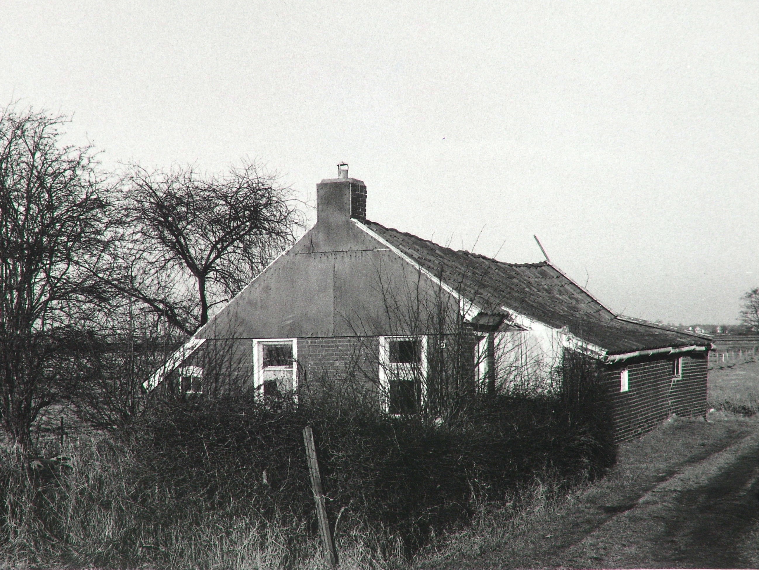 De woning van Albert Nuus aan de Groeveweg. Foto: ©J.P. Koers, Scheemda.