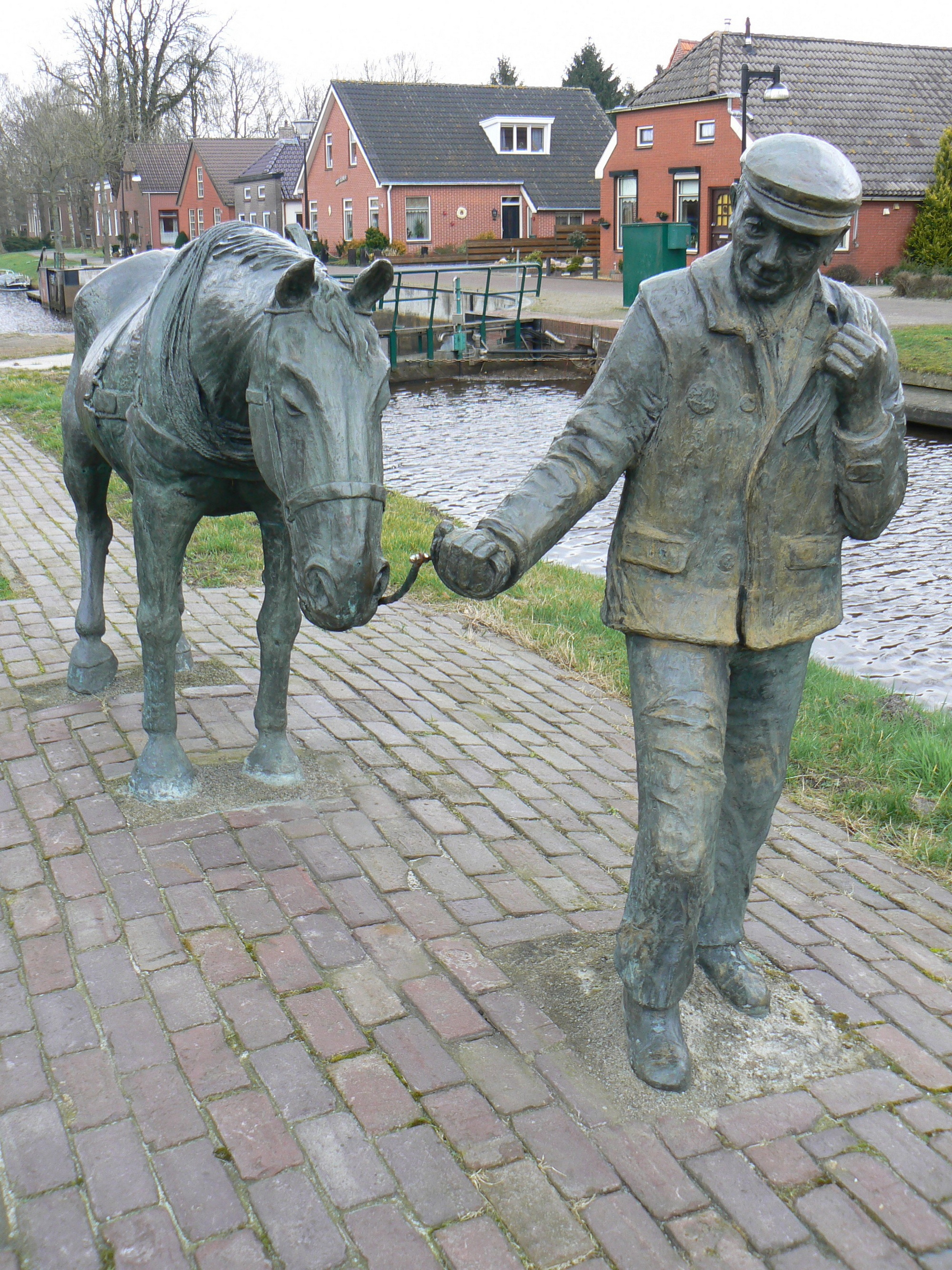 Sculptuur De Scheepsjager (1984) van Maria G. Klinkenberg in Bareveld. Foto: Gerardus, 29 februari 2008. Licentie: Public Domain.