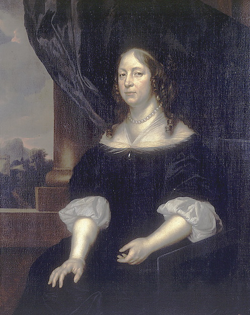 Foto links: Cecilia Elisabet Tamminga (1655-1694), (1) echtgenote van Evert Lewe, (2) echtgenote van Egbert Horenken, (3) echtgenote van Bernard Johann von Prott.