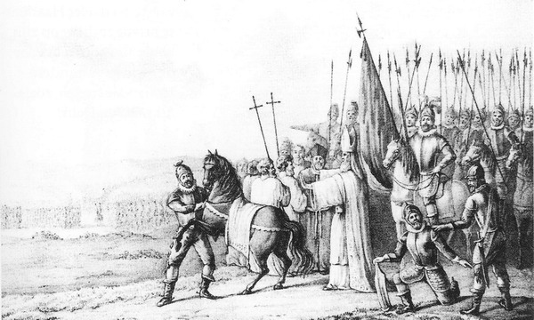 Otto II van Lippe spreekt de banvloek uit over Rudolf van Coevorden.