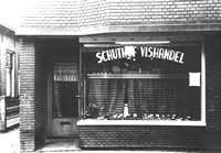 De vishandel van de Schutshof in vroegere tijden.